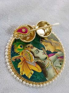 Radha Krishna Plate 💞💞