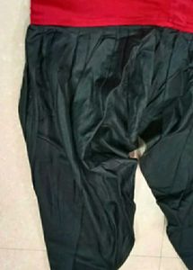 Lovely Embroidery Red Churider Black Patiala Pant