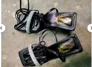 Brand New Strappy Black Heels