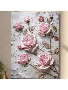 Rose Embossed Decorative Plate