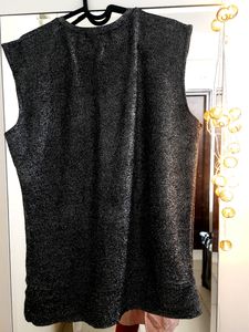 Grey Shimmery Top