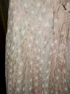 peach ethnic skirt