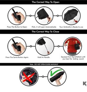 Automatic Open And Close Umbrella ☂️ New With Tag