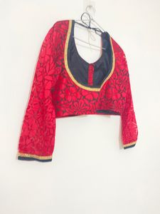 Bold Black &amp; Red Lehenga Choli