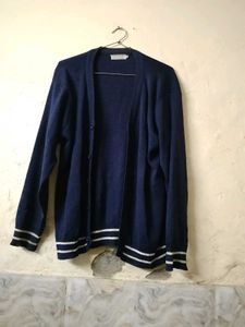 Classic Navy Blue Cardigan