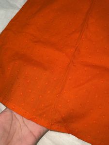 Classy Mother Earth Orange Tunic Top