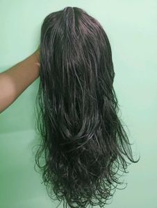 Premium Long Wavy Dark Brown Lace Full Head Wig