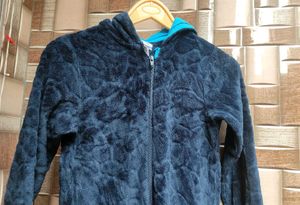 Comfy Blue Plush Onesie jumpsuit for boys