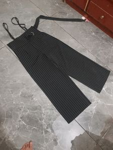 Dungree High Waist Pant