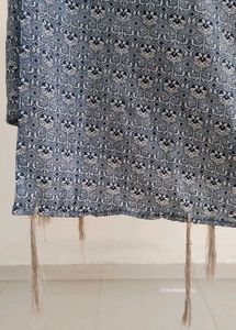 Floral Blue Stole