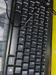 A Keyboard With Mouse Brand Of Zebronics