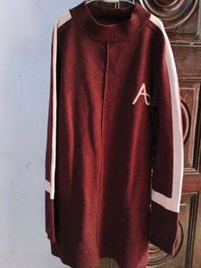 Burgundy Knit Mini Dress