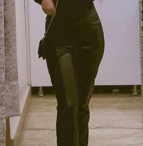 H&amp;M Bootcut Leather Pants
