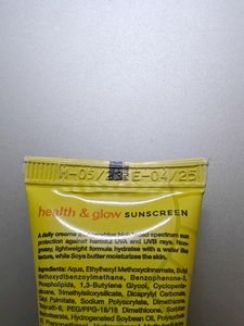 Health &amp; Glow Sunscreen SPF 50