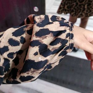 Leopard Print Mini Dress