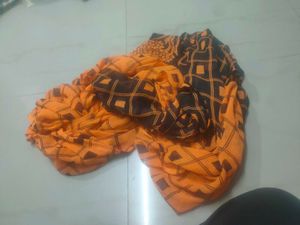 Set of 2 Unique Print Scarves Only Saree