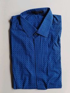 Blue Patterned Shirt