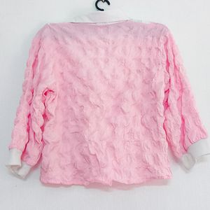 🎉SALE🎉MANGO Pink Collared Neck Pullover
