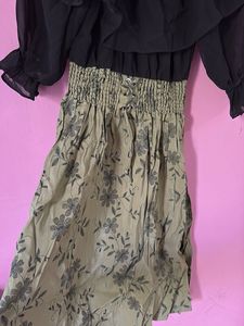 Ruffle Top &amp; Floral Pant Set