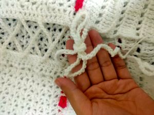 Lace Ruffle Bow Crochet Top