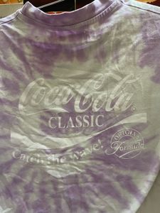 Purple Tie-Dye Coca-Cola Crop Top