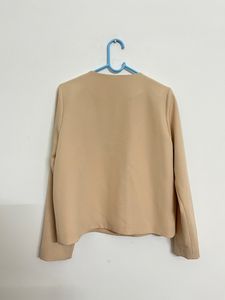 Beige Elegant Coat