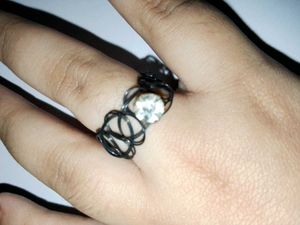 Choker bracelet and ring set