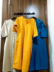 Khadi Cotton Mutlipack Kurti for Women