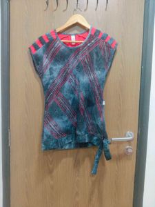 Grey And Red t-shirt For Women