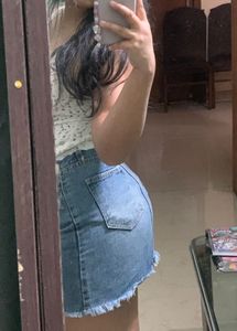 Denim Skirt𐙚