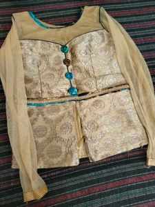 Gold Embellished Party Top