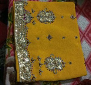 Unstitched Yellow/Gold Suit