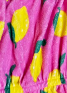 HNM Fleece Lemon Print Romper