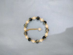 Pearl and Stone Beaded Bracelet