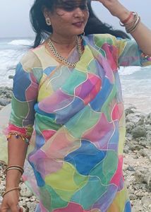 Colorful Abstract Saree
