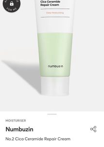 50% Off Numbuzin No. 2 Cica Ceramide Repair Cream