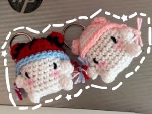 Crochet Mini Spiderman Keychain