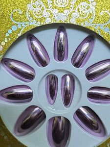 ATC Premium Purple Chrome Press-On Nails