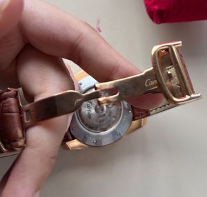 Cartier Watch with Leather Strap