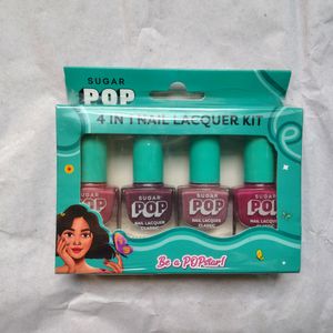Sugar Pop 4 In 1 Nail Lacquer Kit