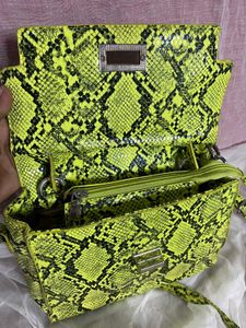 Imported Snake Skin Two Way Bag