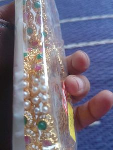 Gold Plated moti  Bangles