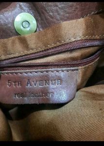 Brown Leather Shoulder Bag