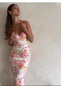 Floral Bodycon Midi Dress