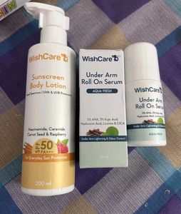 Wishcare Sunscreen And Underarm Roll on