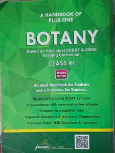 A Handbook Of Plus One Botany