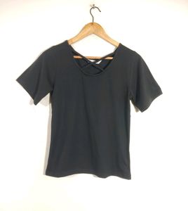 Stalk Black Plain Western Top (Women's)