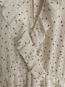 Zara Polka Dot Ruffle Mini Dress - Medium size