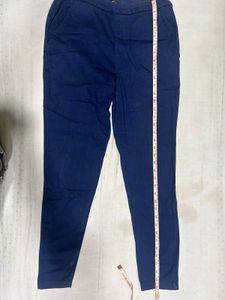 &#39;Go Colors&#39; Navy Blue Slim Fit Pants👖