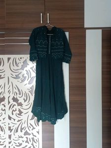 Diwali Sale Heavy Koti Kurti Dark Green